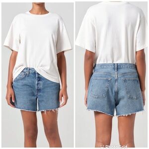 AGOLDE PARKER LONG SHORT LOOSE FIT VINTAGE SHORTS IN RUIN New With Tags!